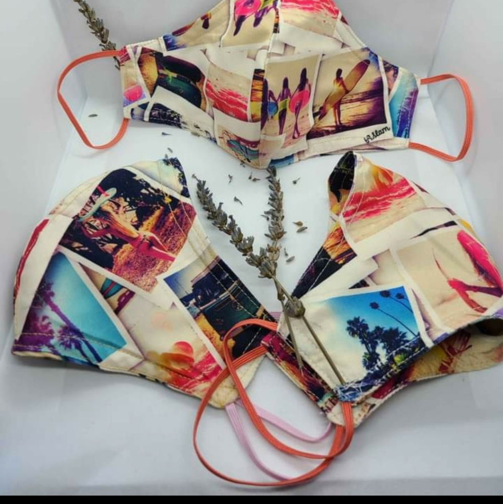 $20 /5 Reversible face mask beach hawaiian theme